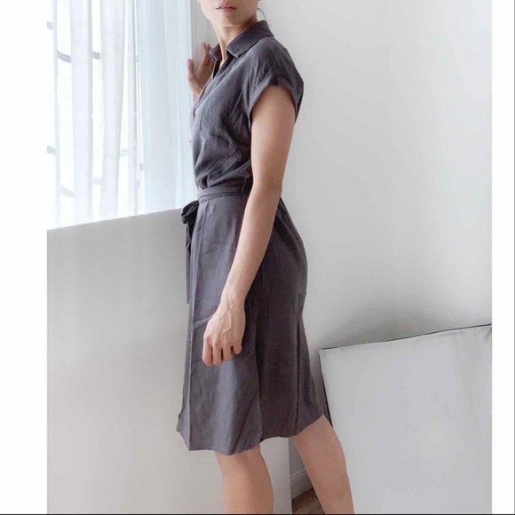 SUMMER LINEN UTILITY DRESS - Picture 4 of 8